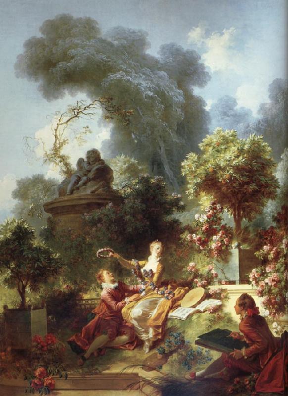 Jean-Honore Fragonard The Lover Crowned China oil painting art